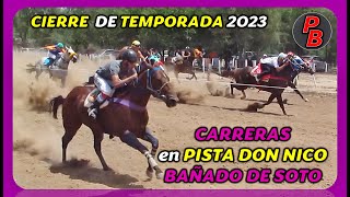 CARRERAS EN PISTA DON NICO  BAÑADO DE SOTO CORDOBA 231223 [upl. by Newbill716]