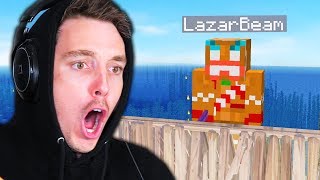 Fighting The LAZARBEAM BOSS in Minecraft [upl. by Sabu]