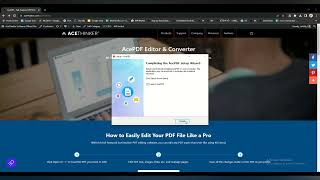 AcePDF PDF Editor and Converter Registration Guide and More [upl. by Yerfej]