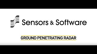 Ground Penetrating Radar GPR Sensors amp Software [upl. by Hadrian945]