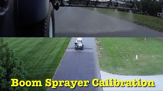 How To Calibrate A Boom Sprayer Toro Multipro 1750 [upl. by Nawad]