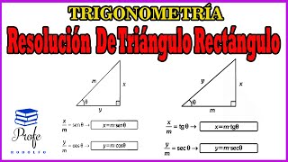 RESOLUCIÓN DE TRIÁNGULOS RECTÁNGULO  Introducción [upl. by Iroj754]