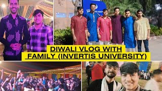 Diwali night with Family Invertis University Bareilly with parth sir diwaliwishes vlog viral 10k [upl. by Ahidam]