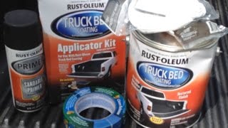 2005 Chevy Colorado RustOleum Rollon Bed Liner review full video [upl. by Keviv66]