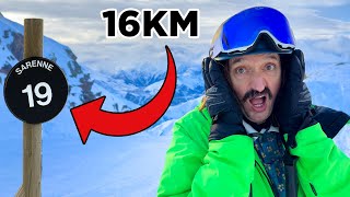 I Skied The Worlds Longest Black Run [upl. by Atiuqehs36]