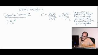 Calore specifico definizione  Videolezioni di Termodinamica Fisica1  29elode [upl. by Lovel]