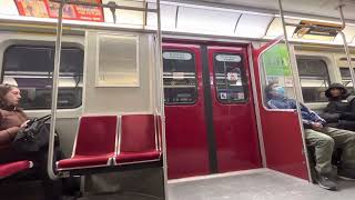 Toronto TTC Subway Train Bypassing Coxwell Station Due to Police Investigation [upl. by Atinar270]