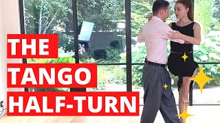 2 Ways To Do The Tango HalfTurn MedioGiro Rhythmic amp Melodic [upl. by Janek]