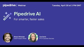 Pipedrive AI for smarter faster sales ✨ [upl. by Sibeal]