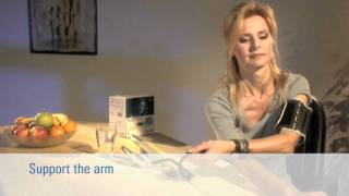 Microlife BP A100  How to measure your blood pressure at home correctly [upl. by Eliam]