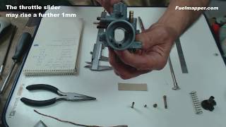 Measure a carburetor for engine tuning tutorial [upl. by Subir]