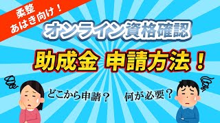 【オンライン資格確認】助成金申請の手順【マイナ資格確認アプリ】 [upl. by Levi]