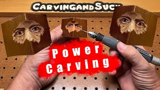 Easy Eyes Power Carving with KutzallDremel 4000 [upl. by Ahsenit]