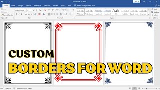 How to Make Custom Page Border Designs in MS Word StepbyStep Tutorial  Word වලට border දාමු [upl. by Dwinnell]