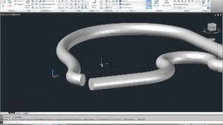 How to Sweep in AutoCAD 2013 [upl. by Kolva]