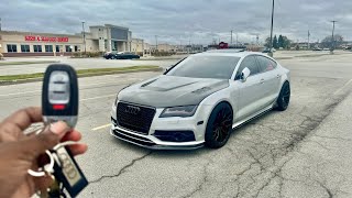 Morning Coffee Run In 700WHP Audi S7 POV DRIVE [upl. by Attelliw]