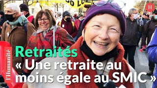 Les retraités défilent à Paris pour de meilleures retraites et pensions [upl. by Toddie379]