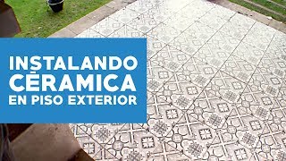 ¿Cómo instalar cerámicas en suelo exterior [upl. by Bixler]