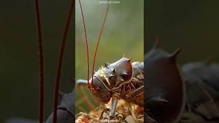 Unbelievable Defense Mechanisms of the Armored Cricket 🦗 [upl. by Enileoj]