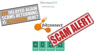 ETF Delayed  Bitconnect 20 Launch  Altseason Arrived [upl. by Siberson]