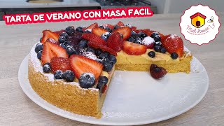 Tarta frutal CON MASA RAPIDA una receta para tener siempre a mano [upl. by Anen875]