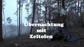 Übernachtung im Nebelwald mit quotPoshehonkaquot Zeltofen [upl. by Langbehn]