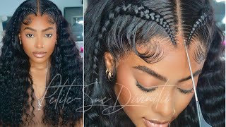 REALISTIC PRE BRAIDED 13X6 HD LACE FRONT WEAR amp GO WIG ft Wiggins Hair  PETITESUE DIVINITII [upl. by Corel]