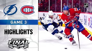 Cup Final Gm 3 Lightning  Canadiens 7221  NHL Highlights [upl. by Halpern870]