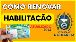 Como Renovar CNH Carteira Nacional Habilitaçao Pelo Detran Atualizado [upl. by Sabas]