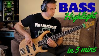 Teşekkürler 600 abone  5 Dakikada Bas Gitarın Öne Çıktığı Anlar  Bass Highlight in 5 mins [upl. by Alegnaed]