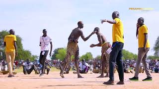 Mathiang Alier Vs Kurun Dengic at Totel wrestling field [upl. by Malva]