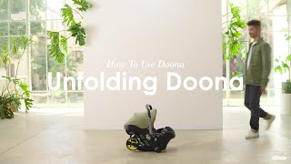 How to unfold the Doona   Doona  Car Seat amp Stroller [upl. by Heim164]