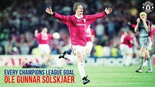 Ole Gunnar Solskjaer  All 20 UEFA Champions League Goals [upl. by Dragone]