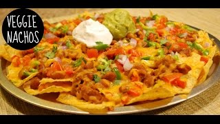 Baked Veggie Nachos Recipe [upl. by Eikcor86]