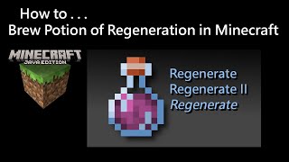 How To Brew Potion of Regeneration in Minecraft Java [upl. by Fania720]