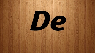 How to Pronounce De in French  De French Pronunciation [upl. by Ydnec912]