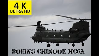 4Kᵁᴴᴰ Amazing display Boeing Chinook HC6A No 18 Squadron RAF Odiham Royal Air Force RIAT Fairford [upl. by Neeoma]