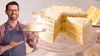 The Most AMAZING Vanilla Cake Recipe [upl. by Dahle]