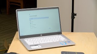 New HP Chromebook 14a Unboxing [upl. by Nickola358]