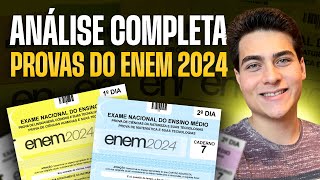 ANÁLISE COMPLETA DO ENEM 2024  1º E 2º DIAS DE PROVA TRI Dificuldade e Nota de corte [upl. by Pomfret]