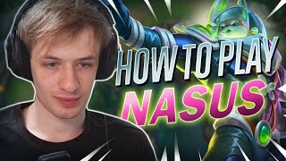 How to play Nasus  Coaching [upl. by Hadihahs]