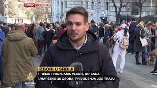 Novi protesti u Beogradu Studenti počinju s blokadama [upl. by Annaej]