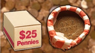 INDIAN HEAD PENNY ENDER  Coin Roll Hunting Pennies [upl. by Linneman]