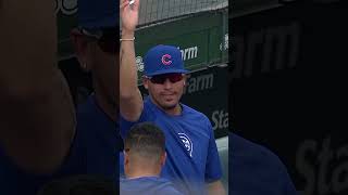 Dansby Swanson gets the Cubs on the board with a solo home run [upl. by Aloisius142]