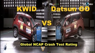 Renault Kwid VS Datsun Go Crash Test Rating [upl. by Tedman]