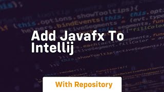 add javafx to intellij [upl. by Yffub]