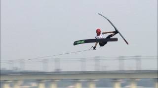 Ski jump crash in Linyi China [upl. by Urita]