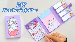 DIY NOTEBOOK FOLDER Organizer  Back to SCHOOL how to make folder organizer  Diy organizer  DIY [upl. by Bourque]