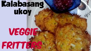 veggie fritters easy recipe  how to make veggie fritters  kalabasang ukoy [upl. by Myna453]