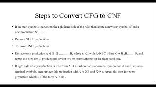 Normal Forms of CFG [upl. by Ranitta]